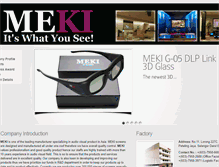 Tablet Screenshot of meki-int.com